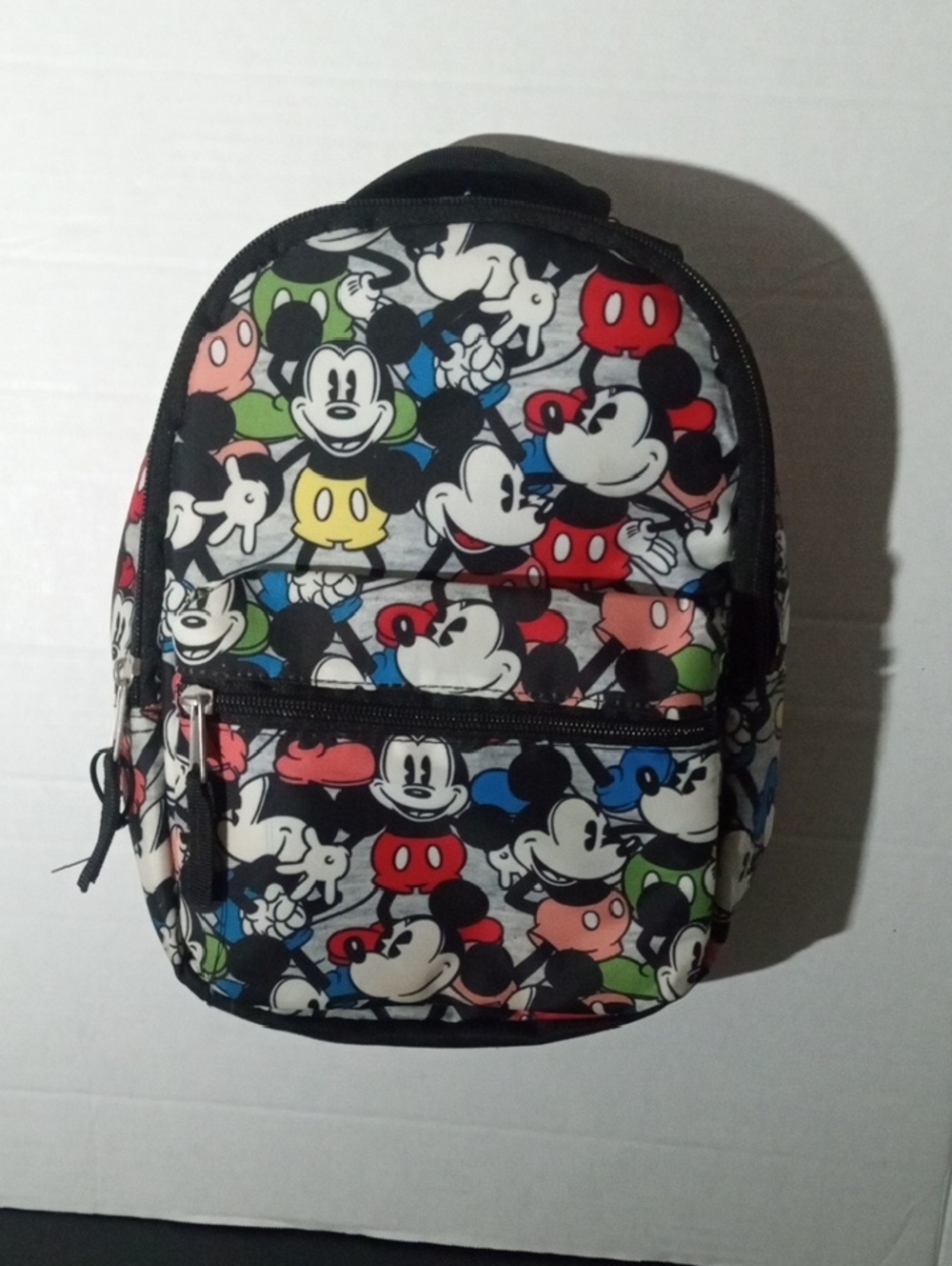 Disney Mickey Mouse Lunch Bag with Multicolor Mickey Faces